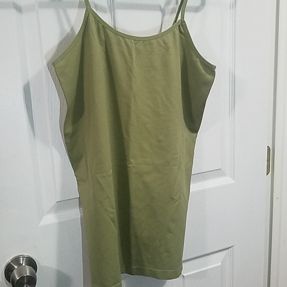 Olive green tank top